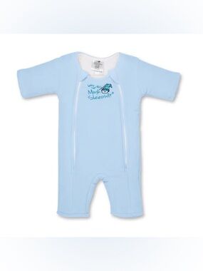 Baby Merlin Magic Sleepsuit Micro Fleece Small Blue 3-6 months 12-18 lbs